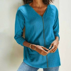 Soft Surroundings Akko Sweater V-Neck Long Sleeve